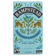 Hampstead Tea Peppermint Spearmint - 4 x 20 bags (TE556)