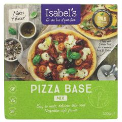 Isabels Naturally Free From Gluten & Wheat Free Pizza Mix - 8 x 300g (BT203)