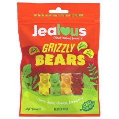 Jealous Sweets Grizzly Bears Share Bags - 10 x 125g (ZX466)