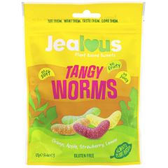Jealous Sweets Tangy Worms Share Bags - 10 x 125g (ZX472)