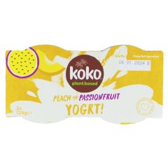 Koko Dairy Free Peach & Passionfruit Yoghurt - 5 x 2 x 125g (CV032)
