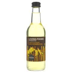 Loving Foods Lemon & Ginger Jun Kombucha - 12 x 330ml (CV205)