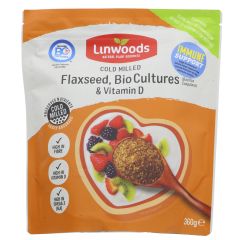 Linwoods Flaxseed,Bio Cultures & Vit D - 12 x 360g (MD112)
