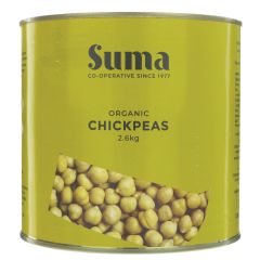 Suma Chickpeas - organic - 6 x 2.6kg (VF785)