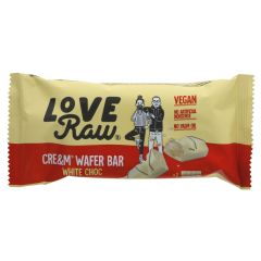 Loveraw Cre&m Filled White Choc Wafer - 12 x 45g (KB878)