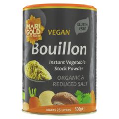 Marigold Organic Bouillon Reduced Salt - 6 x 500g (LJ193)