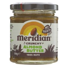 Meridian Almond Butter Crunchy - 6 x 170g (GH056)