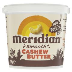 Meridian Cashew Butter Smooth - 6 x 1kg (GH088)