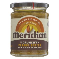 Meridian Peanut Butter - crunchy + salt - 6 x 280g (GH021)