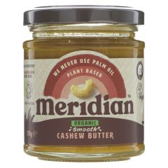 Meridian Cashew Butter Smooth Organic - 6 x 170g (GH057)