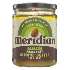 Meridian Organic Smooth Almond Butter - 6 x 470g (GH169)