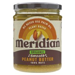 Meridian Organic Smooth Peanut Butter - 6 x 470g (GH200)