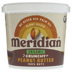 Meridian Peanut Butter Crunchy-Organic - 6 x 1kg (GH097)