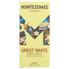 Montezumas Great White Chocolate  - 12 x 90g (KB946)