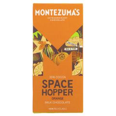 Montezumas Space Hopper Orange Milk Choc - 12 x 90 (KB032)