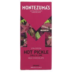 Montezumas Hot Pickle Milk Chocolate - 12 x 90g (KB616)