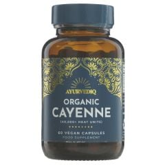 Ayurvediq Wellness Organic Cayenne Pepper - 1 x 60 caps (VM443)