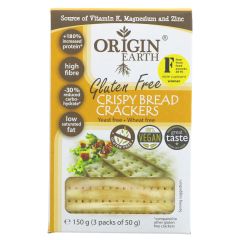 Origin Earth Gluten Free Crackers  - 10 x 150g (BT390)