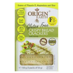 Origin Earth Gluten Free Crackers Fennel - 10 x 150g (BT389)