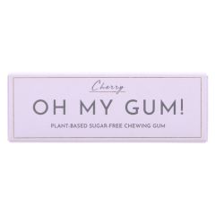 Oh My Gum! Plant Based Cherry Chewing Gum - 12 x 19g (ZX368)
