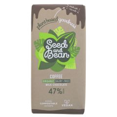 Organic Seed & Bean Company 47% Vegan Milk Coffee - 10 x 75g (KB184)