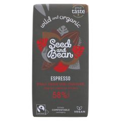 Organic Seed & Bean Company 58% Dark Espresso - 10 x 75g (KB970)
