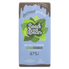 Organic Seed & Bean Company Sea Salt & Orange - 10 x 75g (KB183)