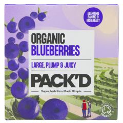 Pack'd Organic Blueberries - 5 x 300g (XL252)