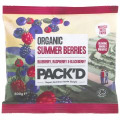 Pack'd Organic Summer Berries - 10 x 300g (XL188)