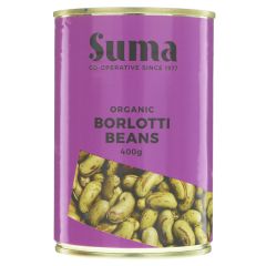 Suma Borlotti Beans - organic - 12 x 400g (VF630)