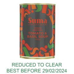 Suma Organic Tomato & Basil Soup - 12 x 400g (VF345)
