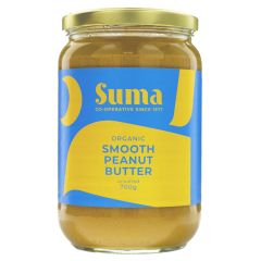 Suma Peanut Butter, Smooth No Salt - 6 x 700g (GH096)