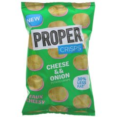 Propercrisps Cheese and Onion - 8 x 100g (ZX216)