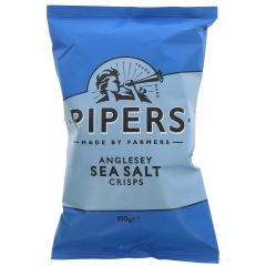 Pipers Crisps Anglesey Sea Salt - 15 x 150g (ZX291)