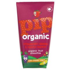 Pip Organic Strawberry & Banana Smoothie - 6 x 4 x180ml (JU065)