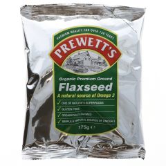 Prewett's Organic Ground Flaxseed - 6 x 175g (VM020)