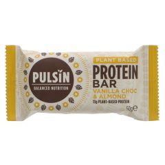 Pulsin' Vanilla Choc Chip Protein Bar - 18 x 50g (KB706)