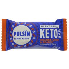 Pulsin' Choc Orange & Peanut Keto Bar - 18 x 50g (KB490)