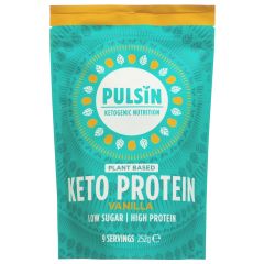 Pulsin' Vanilla Keto Protein Powder - 6 x 252g (VM090)
