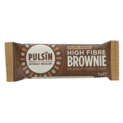 Pulsin' Peanut Choc Chip Raw Brownie - 18 x 35g (WS056)
