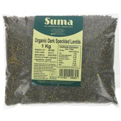 Suma Lentils - Dark Speckled, organic - 1 kg (PU171)