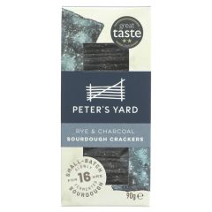 Peter's Yard Charcoal & Rye Crispbread - 12 x 90g (BT553)
