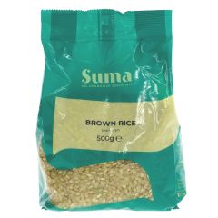 Suma Rice-short grain brown organic - 6 x 500g (QS067)