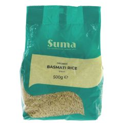 Suma Rice - basmati, brown organic - 6 x 500g (QS302)