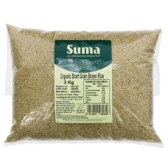 Suma Rice-short grain brown organic - 3 kg (QS039)
