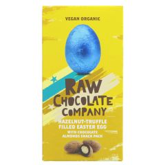 The Raw Chocolate Co Hazelnut Filled Egg - 12 x 75g (WS063)