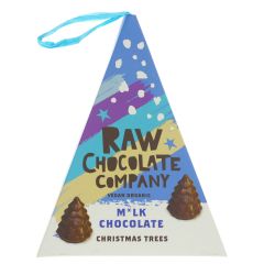 The Raw Chocolate Co M*lk Chocolate Christmas Trees - 6 x 150g (KB222)