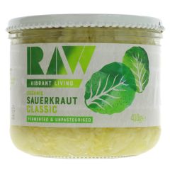 Raw Health Organic Fresh Sauerkraut - 6 x 410g (CV747)