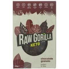 Raw Gorilla Keto Chocolate Granola - 6 x 250g (MX103)