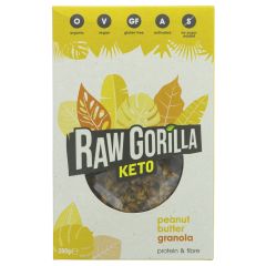 Raw Gorilla Peanut Butter Granola - 6 x 250g (MX141)